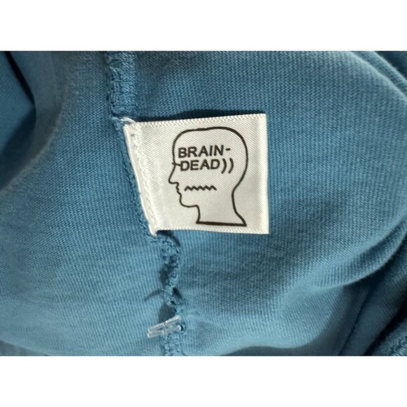 Brain Dead Blue Graphic Long Sleeve Shirt - Picture 6 of 8